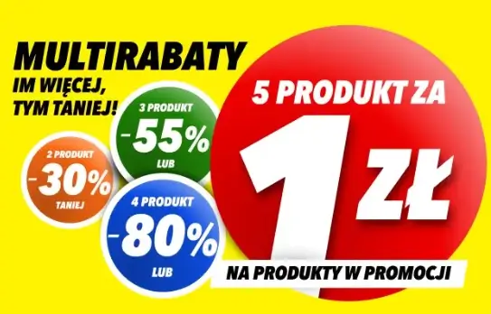 Piąty produkt za 1 zł w promocji Media Expert