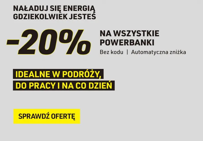 Powerbanki 20% taniej w Baseus