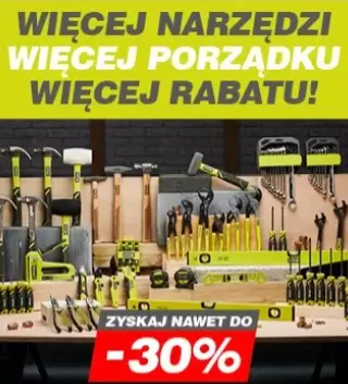 Więcej narzędzi to więcej porządku i nawet -30% w Ryobi