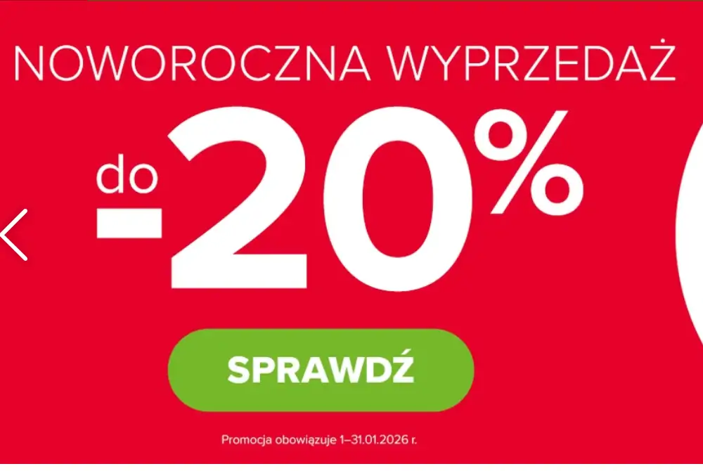 Wyprzedaż noworoczna -20% w drmax.pl