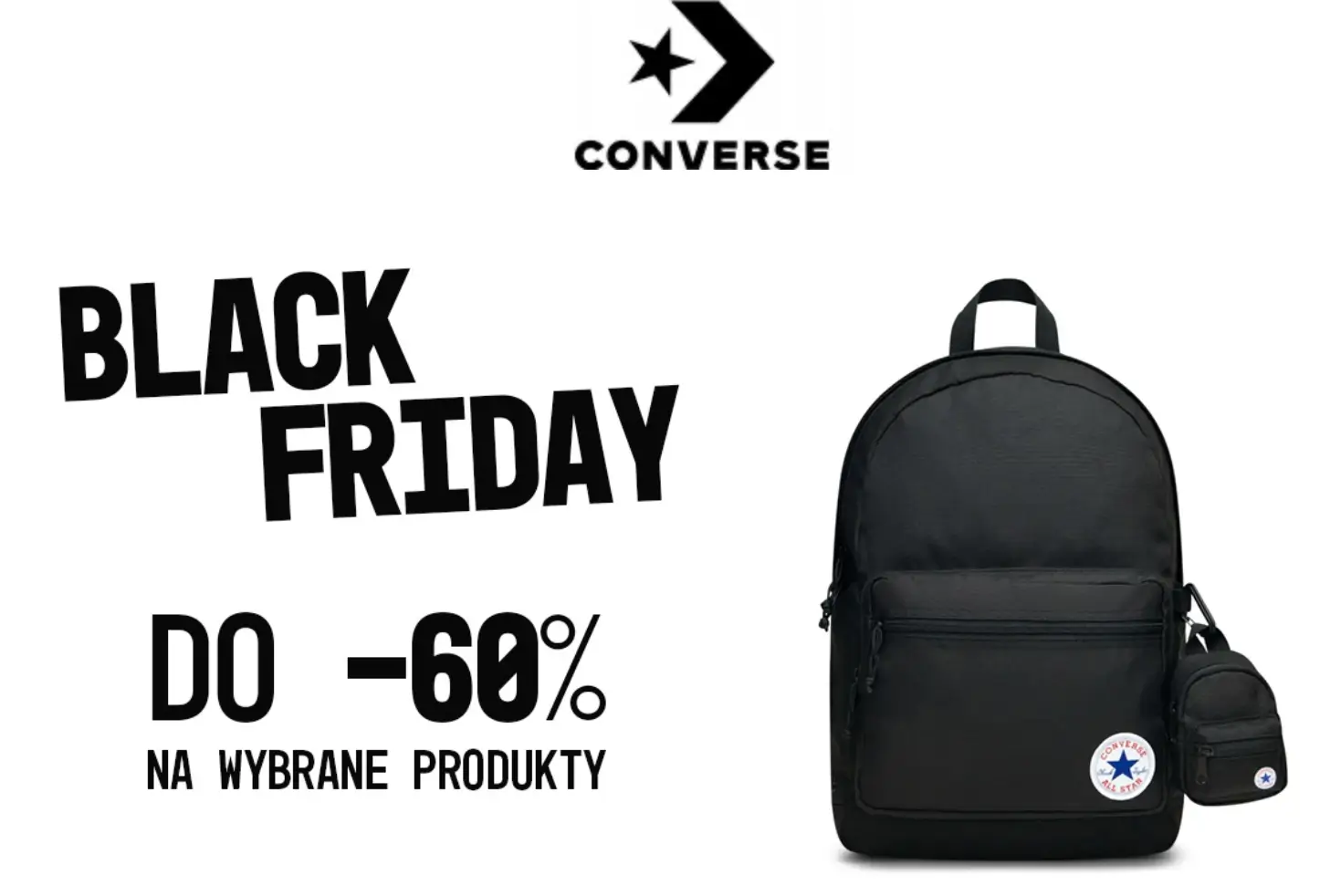 Converse Black Friday - buty i akcesoria taniej do 99 zł