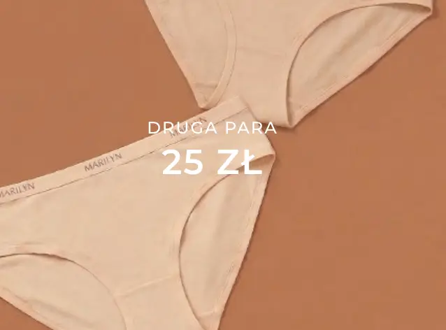 Majtki damskie w promocji w e-Marilyn - druga para za 25 zl