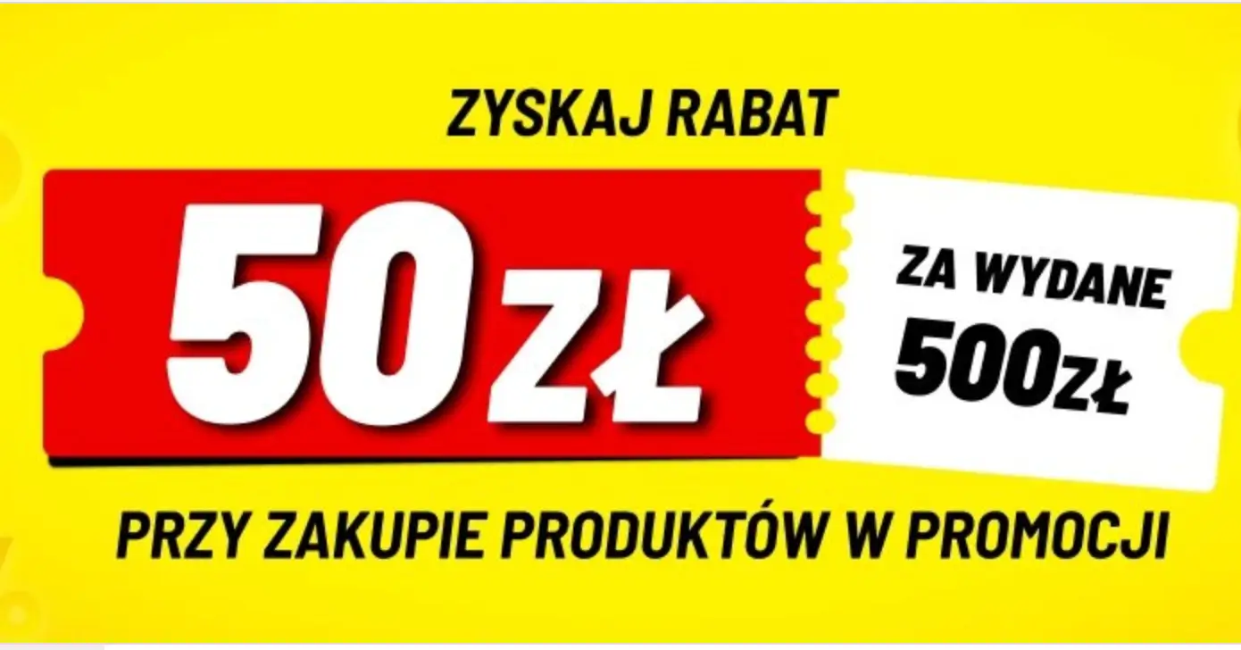 Media Expert - 50 zł rabatu za zakupy od 500 zł z kodem