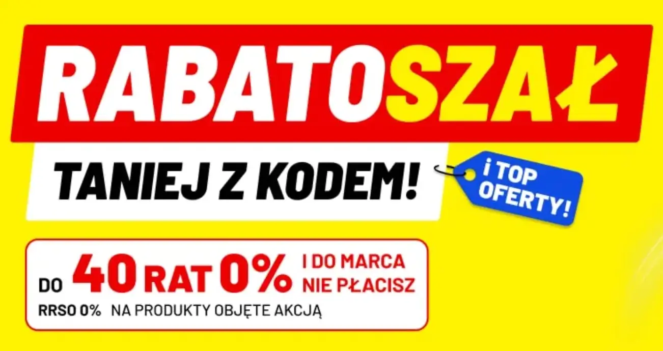 Media Expert - RABATOSZAŁ z kodem rabatowym i do 40 rat 0%