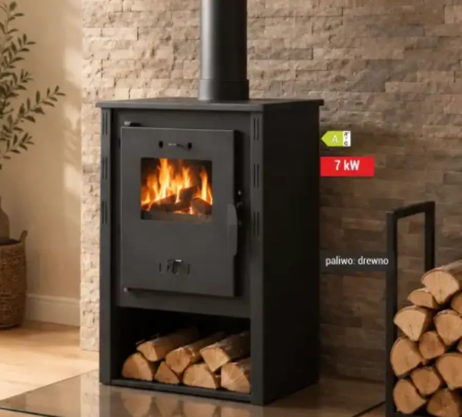 Piec kominkowy Termokreka N 7 kW taniej w Merkury Market
