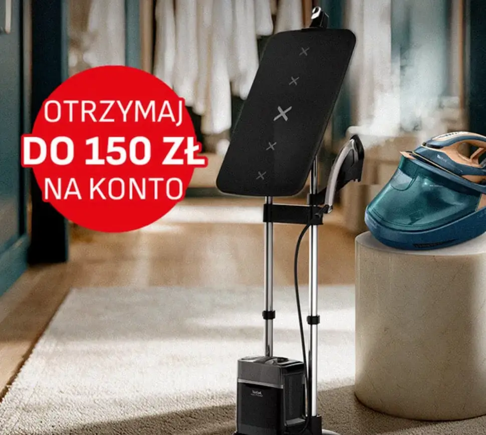 Tefal: Kup produkt do prasowania i odbierz do 150 zł zwrotu