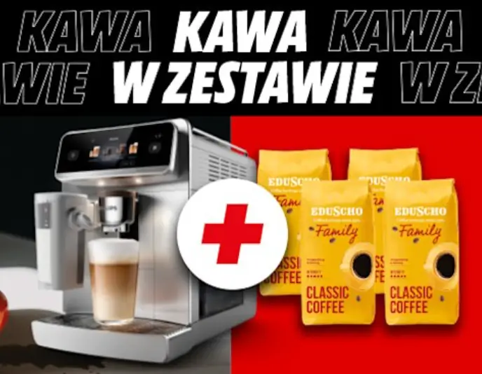 4 kg kawy z zestawie przy zakupie wybranych ekspresów w Media Markt