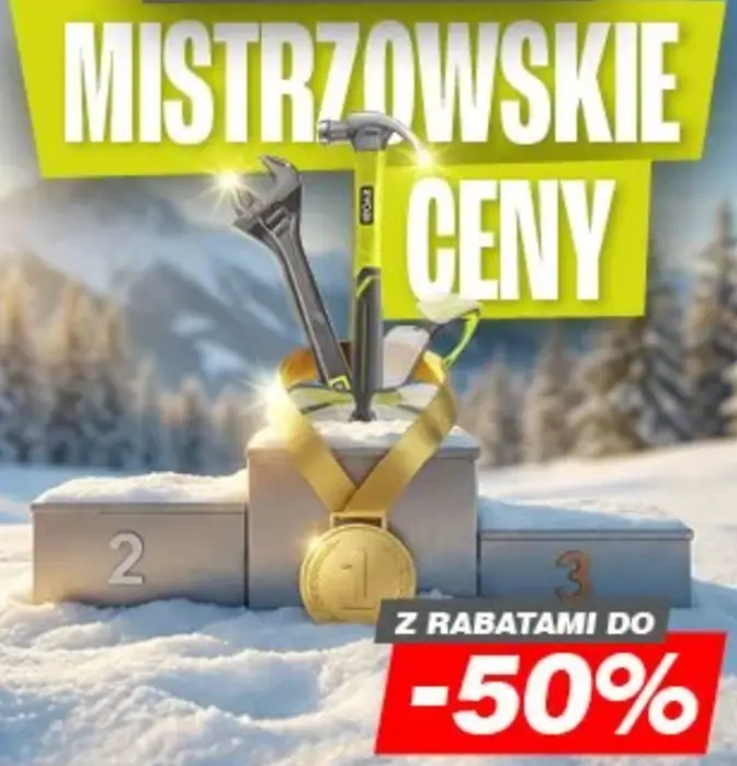 Mistrzowskie ceny do -50% na wybrane produkty w Ryobi