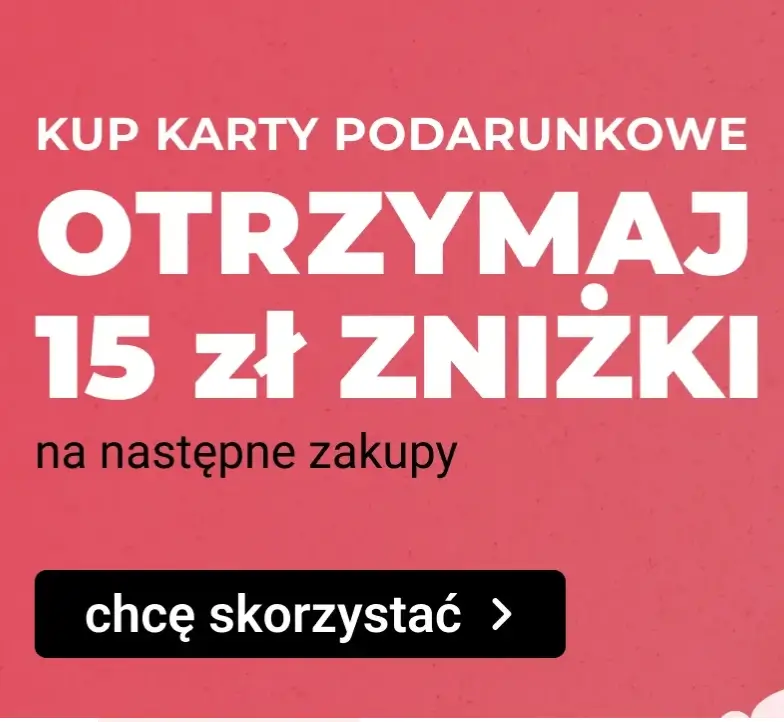 Odbierz 15 zł na następne zakupy w księgarni TaniaKsiążka.pl