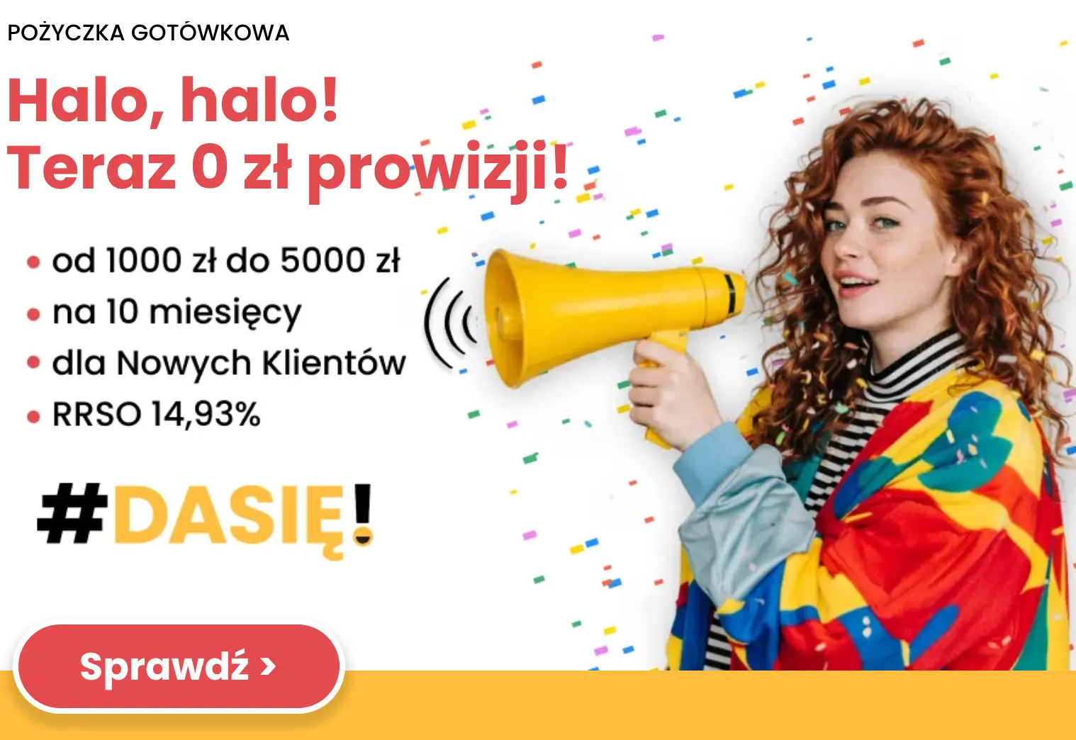 Prowizja 0 zł dla nowych klientów przy pożyczkach na 10 miesięcy od 1000 do 5000 zł w Smartney