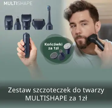 Zestaw szczoteczek do Twarzy Multishape za 1 zł w sklepie Panasonic