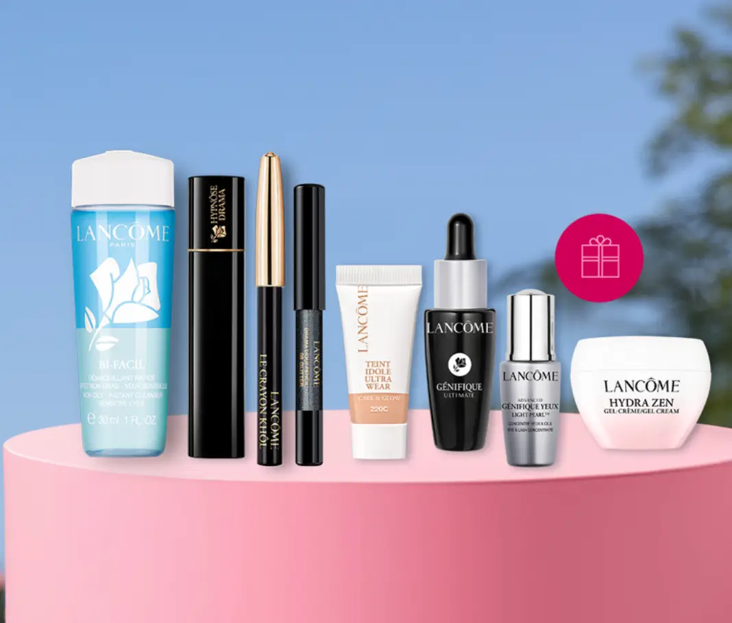Przy zakupach za min. 300 zł otrzymasz 5 mini produktów w Lancome