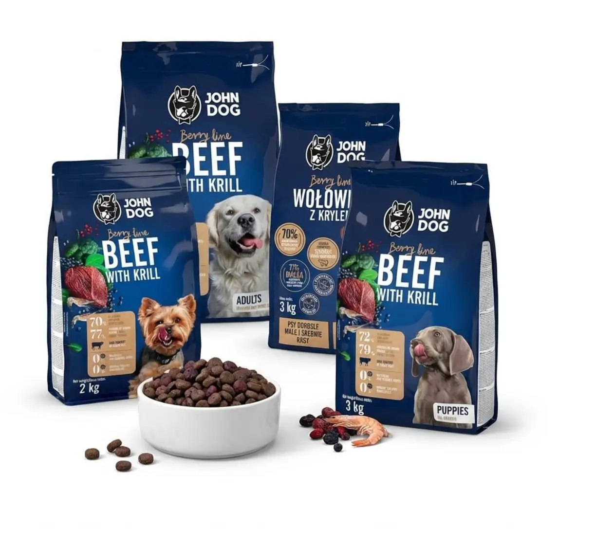 Sucha karma dla psów 10% taniej w John Dog