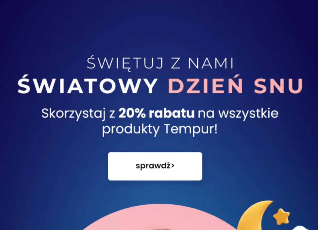Wszstkie produkty Tempur 20% taniej w Pan Materac