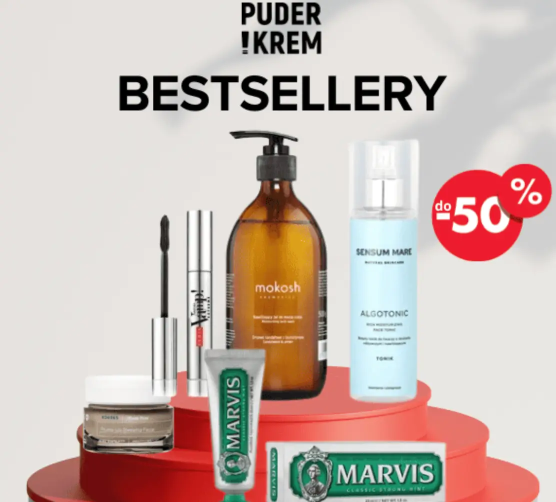 Bestsellery 50% taniej w Puder i krem
