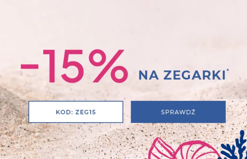 Briju: 15% rabatu na zegarki w sklepie