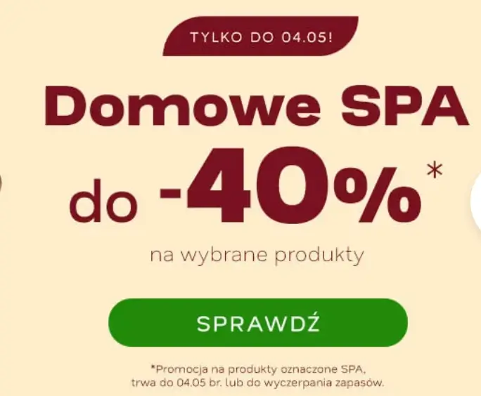 Domowe spa -40% taniej w Drogerii Natura