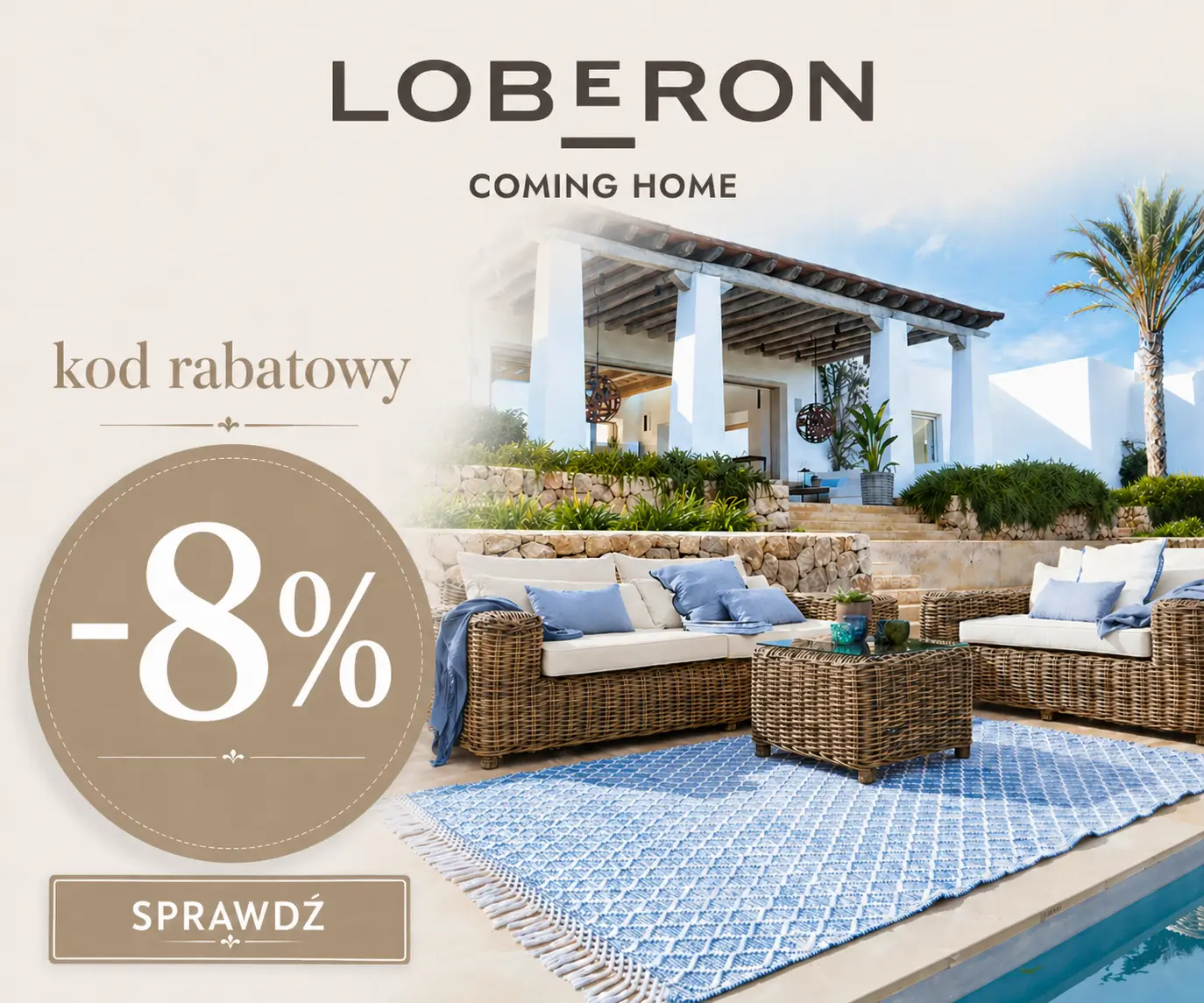 Kod rabatowy -8% na zakupy w Loberon