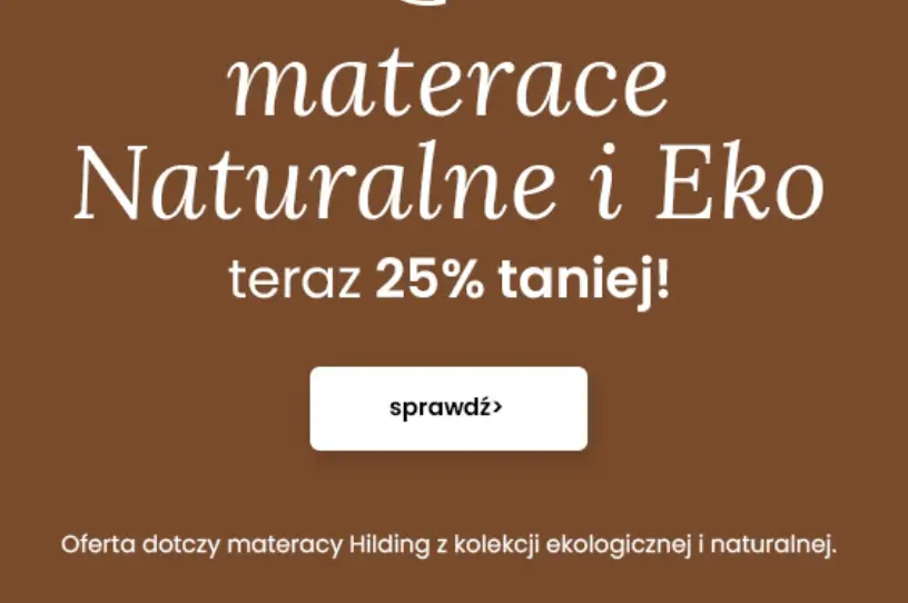 Materace Hilding z serii Eko 20% taniej w Pan Materac