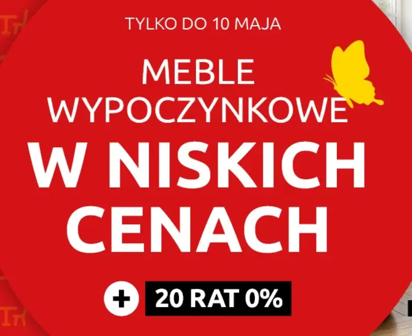 Meble wypoczynkowe nawet 50% taniej w Black Red White