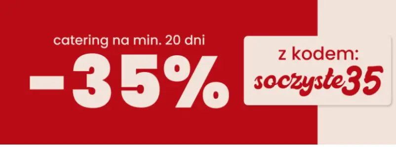 Pogotowie Dietetyczne: 35% rabatu na catering na min. 20 dni
