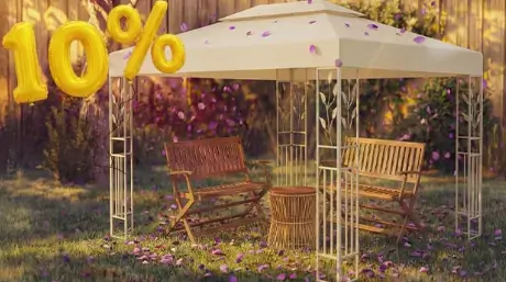 Rabat -10% przy zakupie min. 2 altan w Vida XL