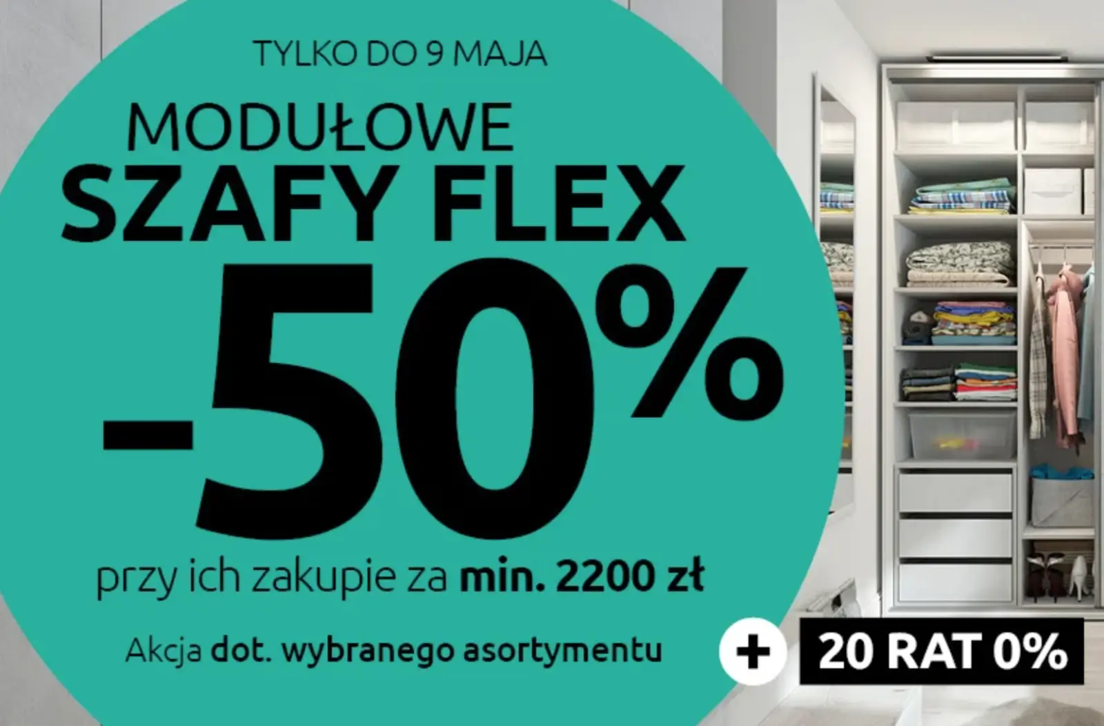 Szafy Flex -50% przy ich zakupie za min. 2200 zł w Black Red White
