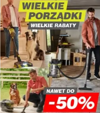 Wielkie porządki ze zniżkami do -50% na wybrane produkty Ryobi