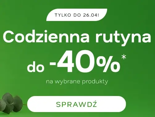 Wybrane produkty do codziennej rutyny do -40% w Drogeria Natura