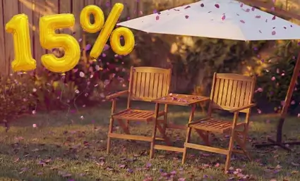 Zgarnij zniżkę -15% przy zakupie 2 parasoli i osłon przeciwsłonecznych w Vida XL