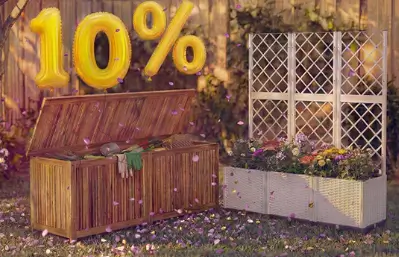 Zniżka -10% przy zakupie 2 donic i szklarni w Vida XL