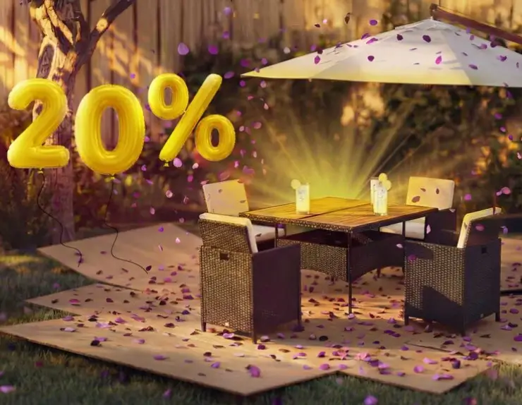 Zniżki do -20% na wybrane zestawy w Vida XL