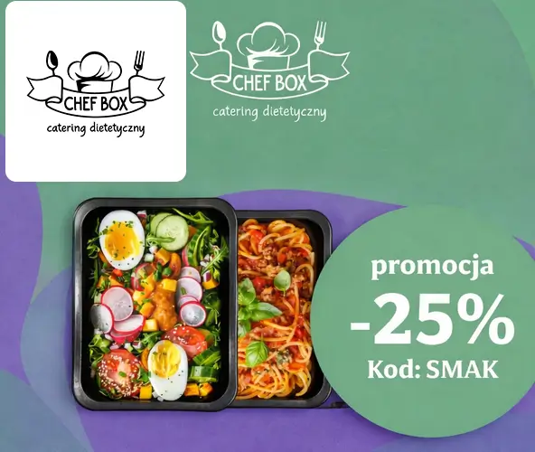 Dietly: -25% na catering Chef Box z kodem rabatowym
