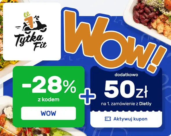 Dietly: 28% zniżki na catering Tytka Fit z kodem rabatowym