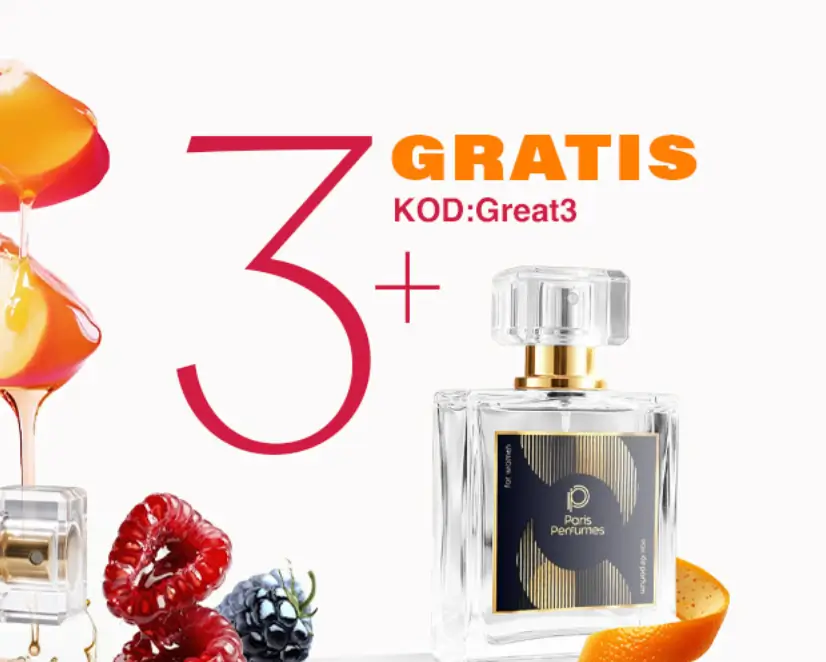 Kod rabatowy Paryskie Perfumy - promocja 3+1 na perfumy