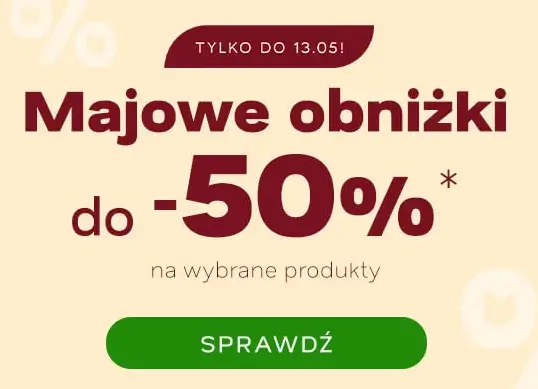 Majowe obniżki do -50% w ofercie promocyjnej sklepu Drogeria Natura