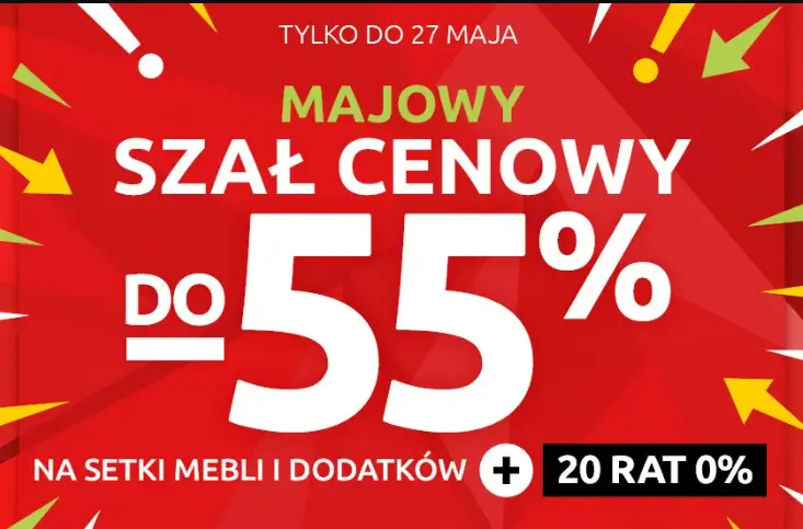 Majowy szał cenowy do 55% zniżki w Black Red White