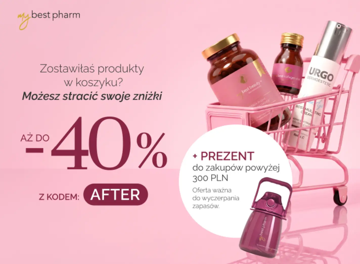 MyBestPharm: do 40% rabatu z kodem + prezent od 300 zł