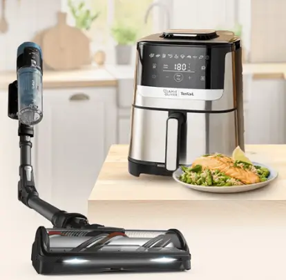 Odbierz frytkownice beztłuszczową za 1 zł przy zakupie odkurzacza X-Force Flex w Tefal
