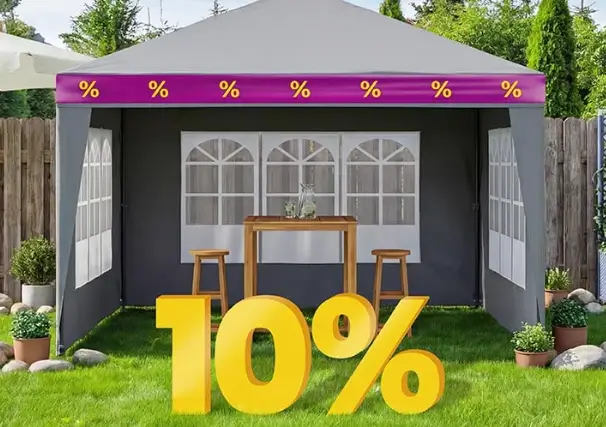 Oszczędź do 10% na produktach zewnętrznych w VidaXL
