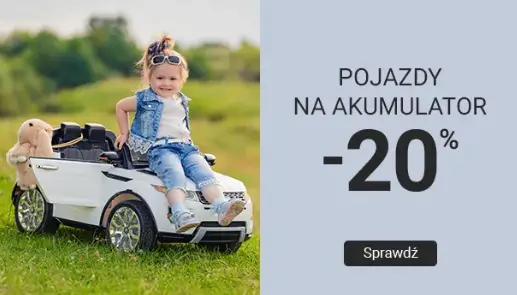 Pojazdy na akumulator z rabatem -20% w sklepie Smyk