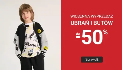 Wiosenna wyprzedaż ubrań i butów do -50% w Smyku