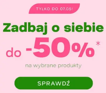 Wybrane produkty ze zniżkami do -50% w sklepie Drogeria Natura