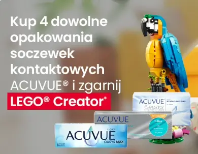 Zgarnij LEGO Creator przy zakupie 4 opakowań soczewek ACUVUE w Vision Express