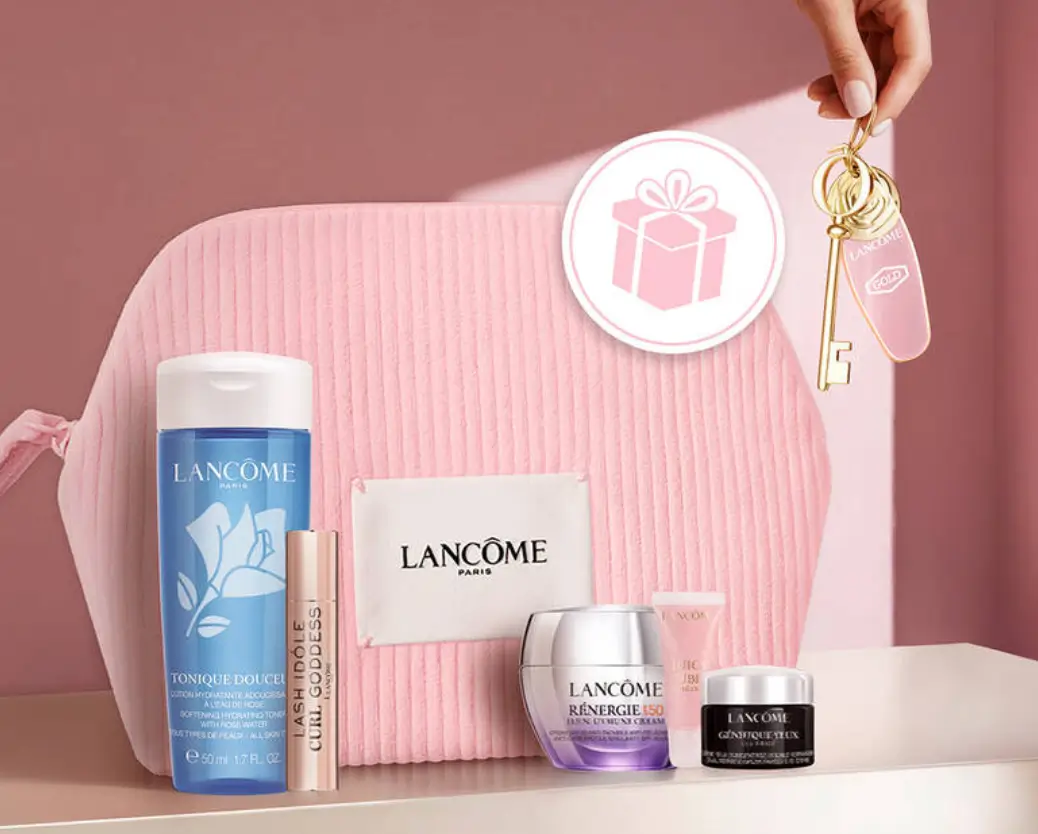 Zrób zakupy za min. 400 zł i odbierz kosmetyczkę z kultowymi produktami Lancome