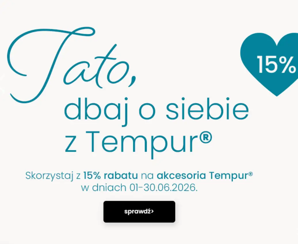 Akcesoria Tempur 15% taniej w Pan Materac