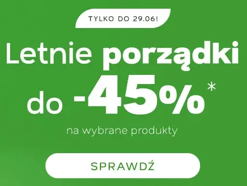 Letnie porządki do -45% z niezbędnymi produktami w Drogerii Natura