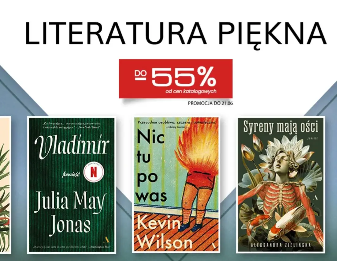 Literatura piękna 55% taniej w Kulturalny Sklep