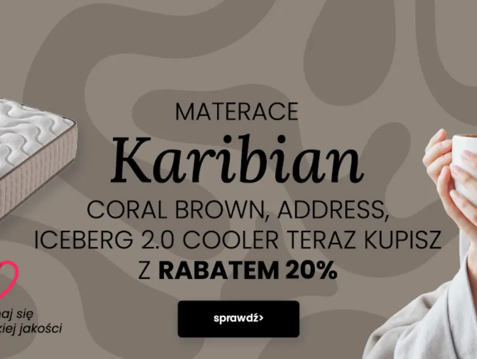 Materace Karibian 20% taniej w Pan Materac