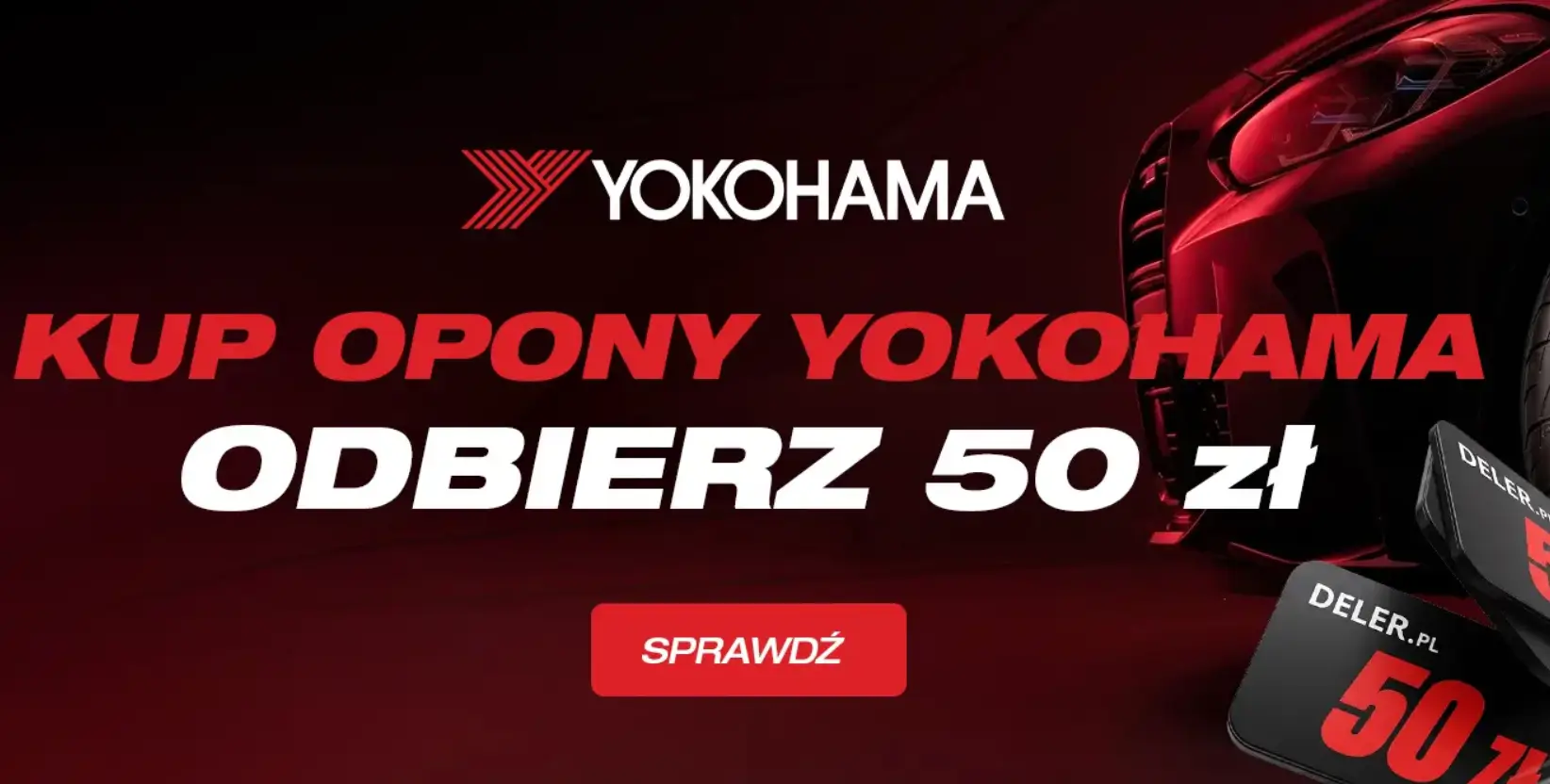 Odbierz 50 zł od Yokohama w Sklep Opon